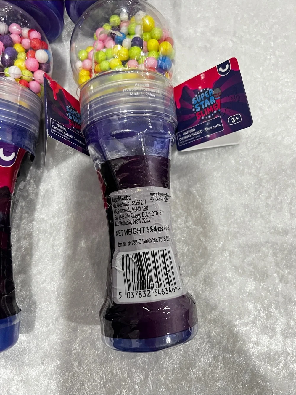 Lot of 6 Super Star Slime Microphone Toy Party Favor Kids Age 3+